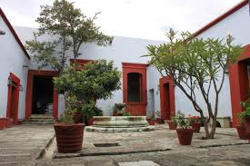 courtyard of Benito Juarez' home
